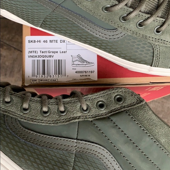 VANS SK8-Hi 46 MTE DX Mte Tact/Grape Leaf WMNS - Picture 12 of 16